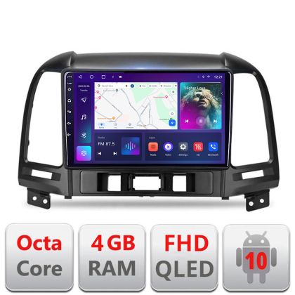 Navigatie HHyundai Santa Fe B-008 Android Ecran QLED octa core 4+64 carplay android auto KIT-008+EDT-E309V3