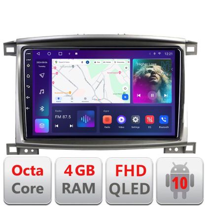 Navigatie Toyota Land Cruiser L100 2002-2008 B-L100 Android Ecran QLED octa core 4+64 carplay android auto KIT-l100+EDT-E309V3