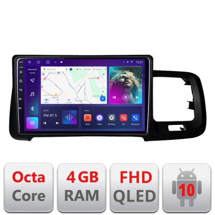 Navigatie Volvo S60 2014-2018 sistem Sensus Connect B-s60-14 Android Ecran QLED octa core 4+64 carplay android auto kit-s60-14+EDT-E309V3