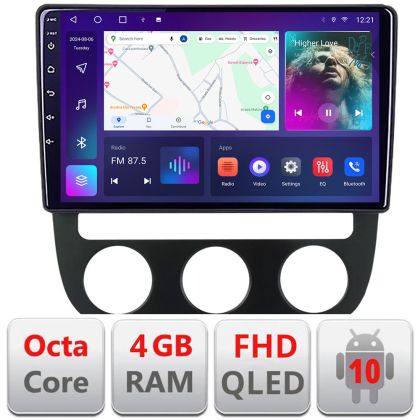 Navigatie VW Golf 5 2004-2010 clima automatica Android radio gps internet quad core 4+64 carplay android auto KIT-golf5-automatic+EDT-E309v3