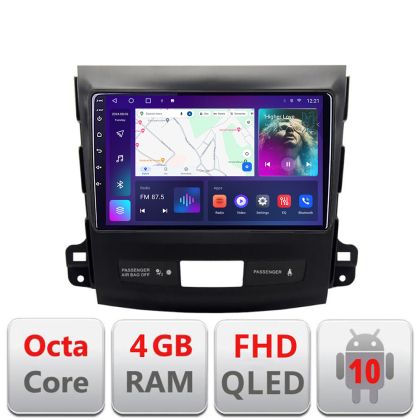 Navigatie Mitsubishi Outlander 2010 B-056 Android Ecran QLED octa core 4+64 carplay android auto KIT-056+EDT-E309V3 v2