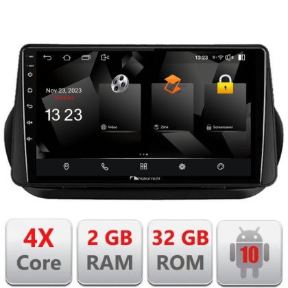 Navigatie Peugeot Bipper, Citroen Nemo, Fiat Qubo 2008-2017 Android radio gps internet quad core 2+32 carplay android auto v2