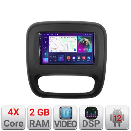 Navigatie Renault Trafic 2014-2017 A-rt09 2+32 GB Android Waze USBNavigatie Internet Youtube Radio v2