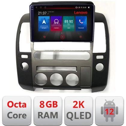 Navigatie dedicata Lenovo Nissan Patfinder NavaraOctacore, 8 Gb RAM, 128 Gb Hdd, 4G, Qled 2K, DSP, Carplay AA, 360,Bluetooth 