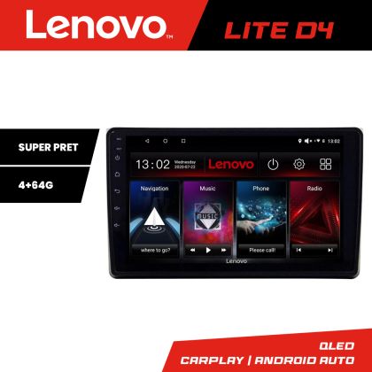 Navigatie Audi A4 B6 Quad Core Lenovo Kit-050 4+64 GB Android Waze USB Navigatie Internet Youtube Radio