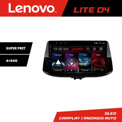 Navigatie Hyundai I30 2017- Lenovo Kit-1041 4+64 GB Android Waze USB Navigatie Internet Youtube Radio