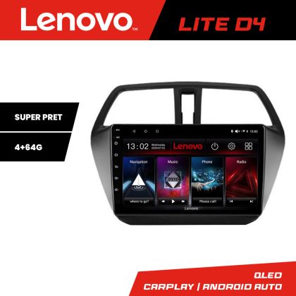 Navigatie Suzuki S-Cross Quad Core Lenovo Kit-337 4+64 GB Android Waze USB Navigatie Internet Youtube Radio