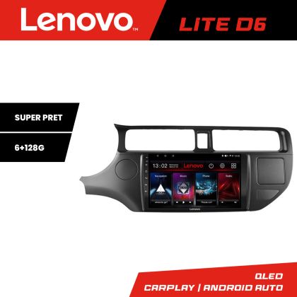 Navigatie Kia Rio 2011-2013 Lenovo Kit-204 8 core 6+128 GB Android Waze USB Navigatie Internet Youtube Radio