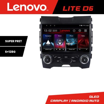 Navigatie Ford Edge 2015-2021 midline Lenovo Kit-edge-mid 8 core 6+128 GB Android Waze USB Navigatie Internet Youtube Radio