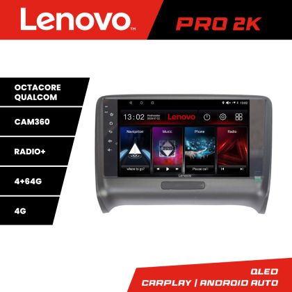 Navigatie Audi TT 2004-2011 Quad Core Lenovo Kit-078 8 core QLED 2K 4+64 360 Android Waze USB Navigatie Internet Youtube Radio