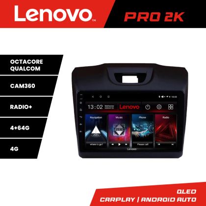 Navigatie Isuzu D-Max Quad Core Lenovo Kit-2234 8 core QLED 2K 4+64 360 Android Waze USB Navigatie Internet Youtube Radio