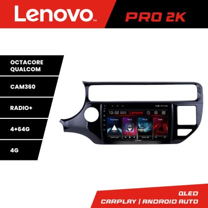 Navigatie Kia Rio Lenovo Kit-504 8 core QLED 2K 4+64 360 Android Waze USB Navigatie Internet Youtube Radio