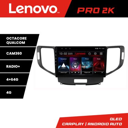 Navigatie Honda Accord 2008-2012 Lenovo Kit-8951 8 core QLED 2K 4+64 360 Android Waze USB Navigatie Internet Youtube Radio