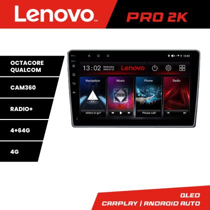 Navigatie Citroen C3 intre anii 2018- Lenovo Kit-C3 8 core QLED 2K 4+64 360 Android Waze USB Navigatie Internet Youtube Radio