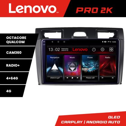 Navigatie Ford Fiesta MK5 2002-2008 Android radio gps internet 8 core QLED 2K 4+64 360 Lenovo