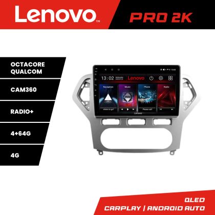 Navigatie Ford Mondeo 2006-2010 Lenovo Kit-MONDEO-AC 8 core QLED 2K 4+64 360 Android Waze USB Navigatie Internet Youtube Radio