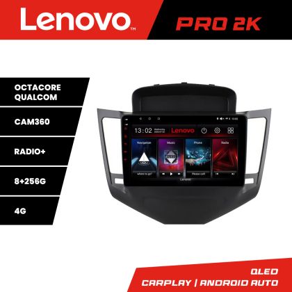 Navigatie Chevrolet Cruze Lenovo Kit-045 8 core QLED 2K 8+256 360 Android Waze USB Navigatie Internet Youtube Radio