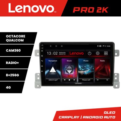 Navigatie Suzuki Grand Vitara Old Quad Core Lenovo Kit-053 8 core QLED 2K 8+256 360 Android Waze USB Navigatie Internet Youtube Radio