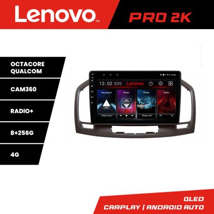 Navigatie Opel Insignia 2009-2013 Lenovo Kit-114 8 core QLED 2K 8+256 360 Android Waze USB Navigatie Internet Youtube Radio