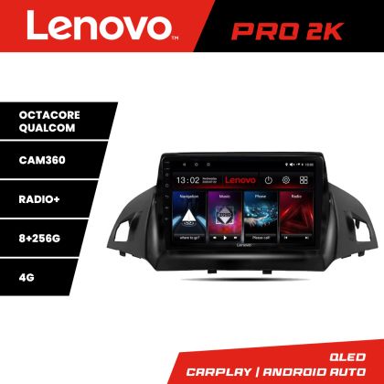 Navigatie Ford Kuga 2013-2017 Lenovo Kit-362 8 core QLED 2K 8+256 360 Android Waze USB Navigatie Internet Youtube Radio