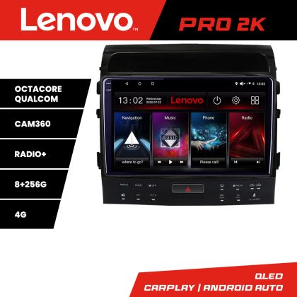 Navigatie Toyota Landcruiser 200 V8 2007-2015 cu navi si 360 Android radio gps internet 8 core QLED 2K 8+256 360 Lenovo