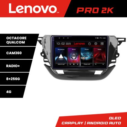 Navigatie Opel Corsa F 2019- Android radio gps internet 8 core QLED 2K 8+256 360 Lenovo