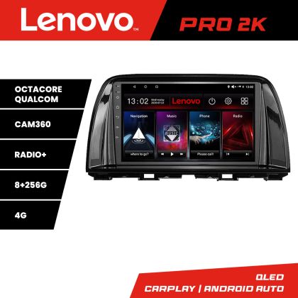 Navigatie Mazda CX5 2015-2017 Android radio gps internet 8 core QLED 2K 8+256 360 Lenovo