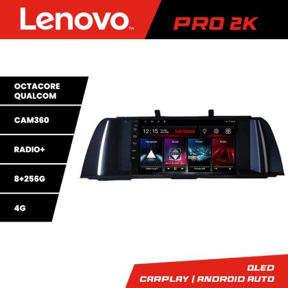 Navigatie Bmw F10 NBT 2012-2016 Android radio bluetooth internet 8 core QLED 2K 8+256 360 Lenovo