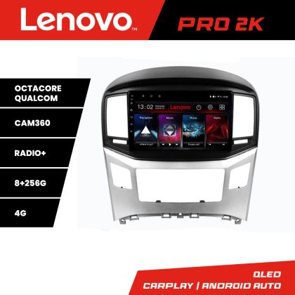 Navigatie Hyundai H1 Starex 2016- Lenovo Kit-H1 8 core QLED 2K 8+256 360 Android Waze USB Navigatie Internet Youtube Radio