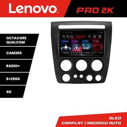 Navigatie Hummer H3 8 core QLED 2K 8+256 360 Quad Core Android Waze USB Navigatie Internet Youtube Radio Lenovo