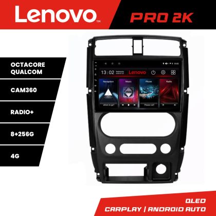 Navigatie Jimny 2007-2016 Lenovo Kit-JIMNY07 8 core QLED 2K 8+256 360 Android Waze USB Navigatie Internet Youtube Radio