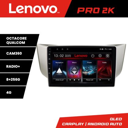 Navigatie Lexus RX 2003-2009 Lenovo Kit- rx-03 8 core QLED 2K 8+256 360 Android Waze USB Navigatie Internet Youtube Radio