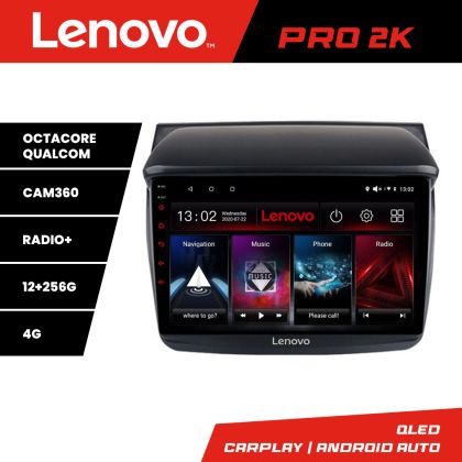 Navigatie Mitsubishi L200 2006-2014 Lenovo Kit-094 8 core QLED 2K 12+256 360 Android Waze USB Navigatie Internet Youtube Radio