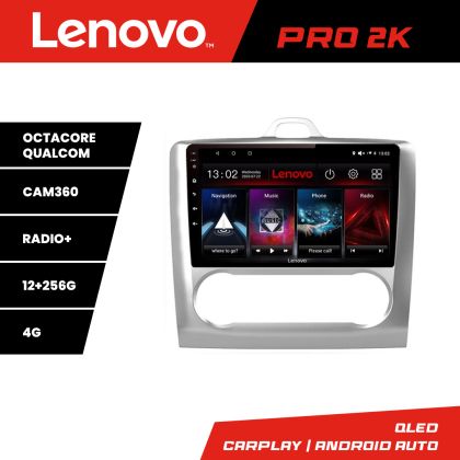 Navigatie Ford Focus 2 Automat Lenovo Kit-140-automatic 8 core QLED 2K 12+256 360 Android Waze USB Navigatie Internet Youtube Radio