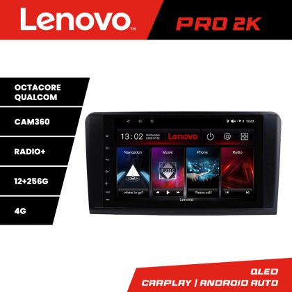 Navigatie Mercedes ML GL Lenovo Kit-213 8 core QLED 2K 12+256 360 Android Waze USB Navigatie Internet Youtube Radio