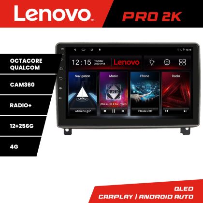 Navigatie Peugeot 407 2004-2011 8 core QLED 2K 12+256 360 Quad Core Android Waze USB Navigatie Internet Youtube Radio Lenovo