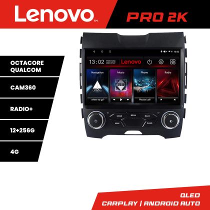 Navigatie Ford Edge 2015-2021 midline Lenovo Kit-edge-mid 8 core QLED 2K 12+256 360 Android Waze USB Navigatie Internet Youtube Radio