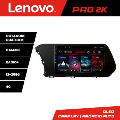 Navigatie Hyundai I20 2020- Lenovo Kit-i20 8 core QLED 2K 12+256 360 Android Waze USB Navigatie Internet Youtube Radio