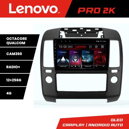 Navigatie Nissan Navara Pathfinder 2005-2010 Lenovo Kit-NAV5 8 core QLED 2K 12+256 360 Android Waze USB Navigatie Internet Youtube Radio