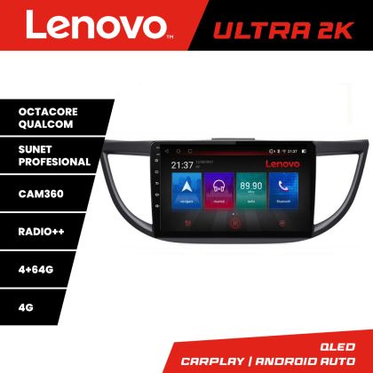 Navigatie Honda CRV 2012-2016 Lenovo Kit-469 8 core QLED Qualcomm 4+64 360 Android Waze USB Navigatie Internet Youtube Radio