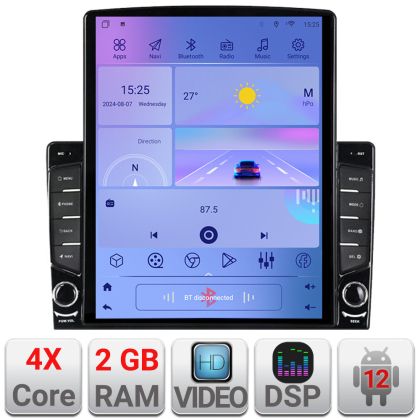 Navigatie Toyota Landcruiser J150 2010-2018 Quad Core ecran tip TESLA 9.7" cu Android Radio Bluetooth Internet GPS WIFI 2+32 DSP