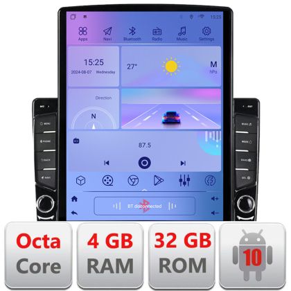 Navigatie Toyota Landcruiser J150 2010-2018 Octa Core ecran tip TESLA 9.7" cu Android Radio Bluetooth Internet GPS WIFI 4+32GB DSP 4G