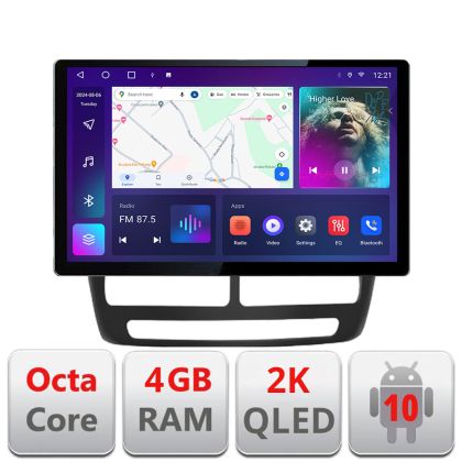 Navigatie Fiat Doblo 2010-2017 si Opel Combo 2010-2017  Edotec 4+32 2K 13 inch qled android 4G DSP gps internet  Kit-DOBLO10