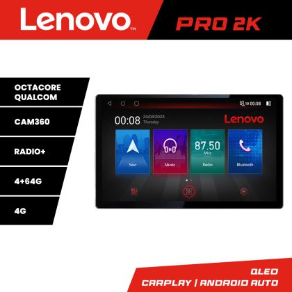 Navigatie Suzuki SX4 2006-2013 Lenovo PRO 4+64 2K 13 inch qled android 4G DSP gps internet  Kit-124