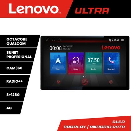 Navigatie Toyota Prius 2009-2014 KIT-TY39 Lenovo 8+128 Qualcomm 2K 13 inch android 4G DSP 