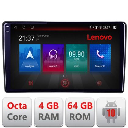 Navigatie dedicata Lenovo Ford Fiesta 2020-  Android radio gps internet Octa Core 4+64 LTE Kit-fiesta-2020+EDT-E509-PRO