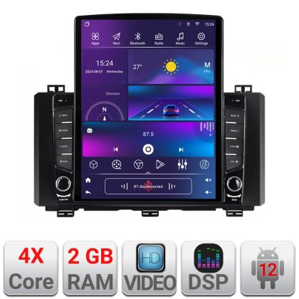 Toyota Auris 2013-2018 Quad Core TESLA típusú 9.7"-os navigáció Android Rádió Bluetooth Internet GPS WIFI 2+32 DSP