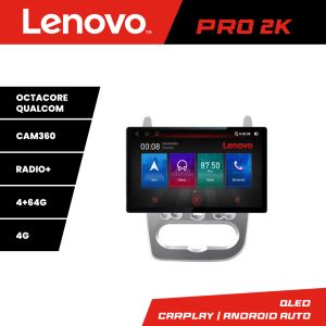 Navigáció Dacia Duster 2010-2012 K-099 Lenovo PRO 4+64 13 hüvelykes 2K android 4G DSP gps internet