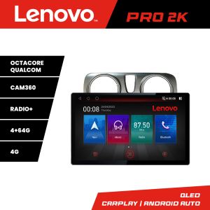 Navigáció Dacia Dokker Lenovo PRO 4+64 13 hüvelykes 2K android 4G DSP gps internet 8Core