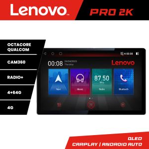 Navigáció Peugeot 208 2008 K-PSA Lenovo PRO 4+64 13 hüvelykes 2K android 4G DSP gps internet 8Core